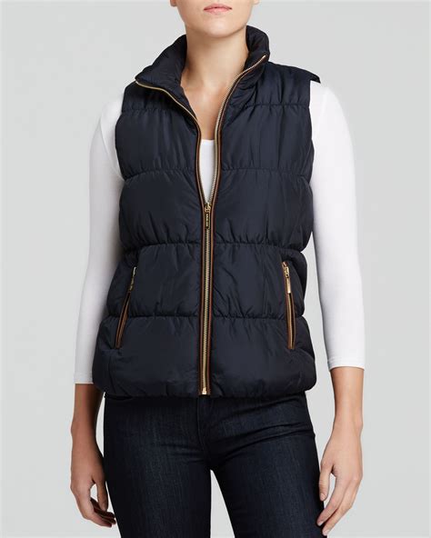 women michael kors puffer vest|quilted puffer vest with bib.